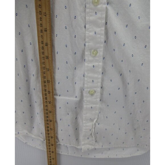 Ralph Lauren Shirt Medium Button Down Micro Geometric Preppy Woven - Picture 4 of 11